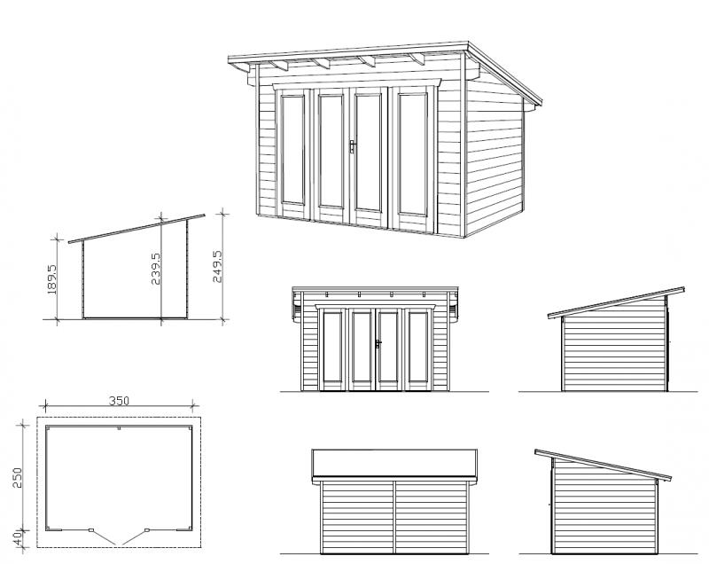 Hus - OSTENDE 1, 350x250 8,75m2