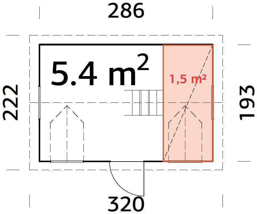 Lekstuga Marie 5,4 m