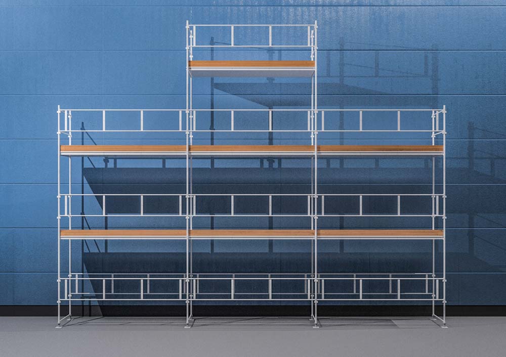 Byggnadsställning Ram 9x6 m + Gaveltopp - Stål Byggnadsställning Ram 9x6 m + Gaveltopp - Stål