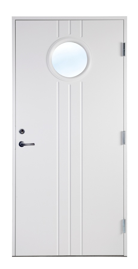 Ytterd�rr Rom - med runt glas