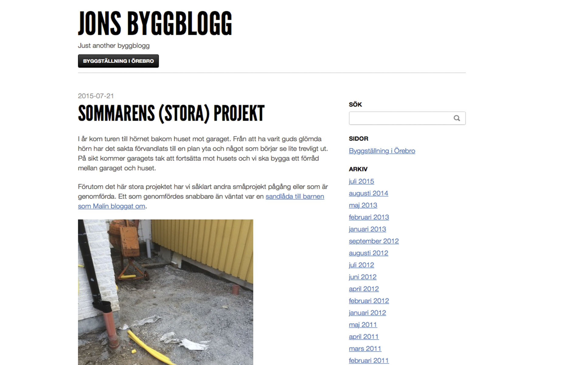 Jons byggblogg