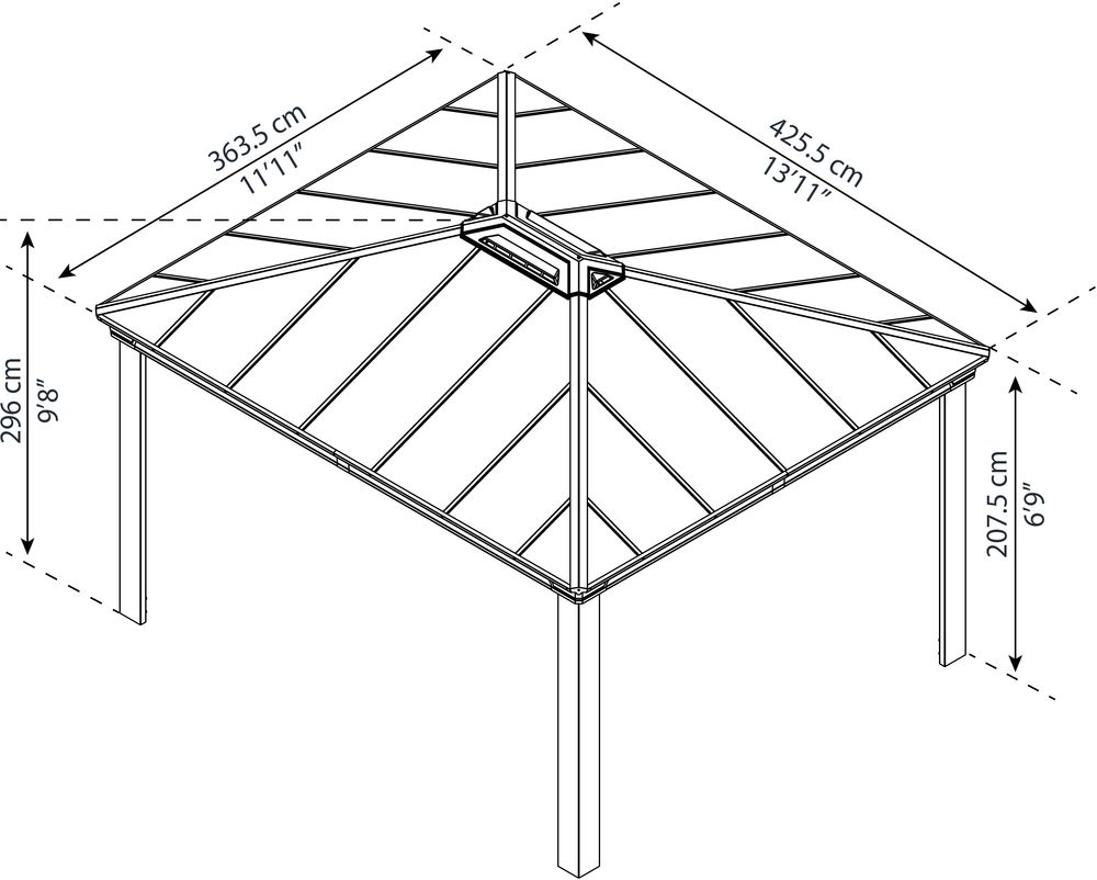 Paviljong Dallas 4300 - Gr