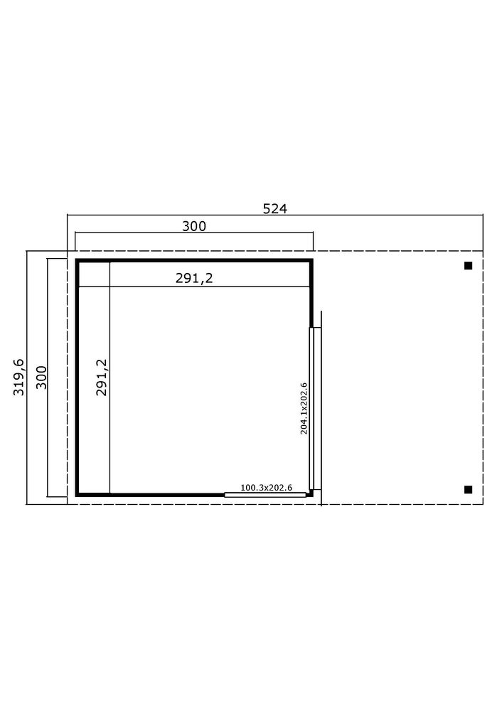 Friggebod Katja B - 9 + 5 m² Friggebod Katja B - 9 + 5 m²