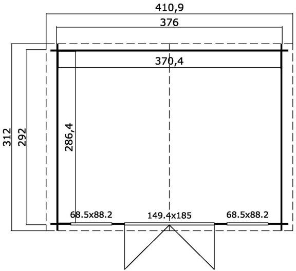 Friggebod Thorsten - 11 m² Friggebod Thorsten - 11 m²