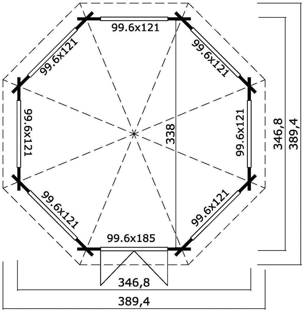 Lusthus Sylvia - 12 m² Lusthus Sylvia - 12 m²