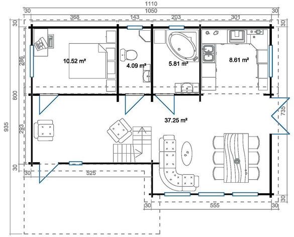 Fritidshus Eleonor - 95 m² Fritidshus Eleonor - 95 m²