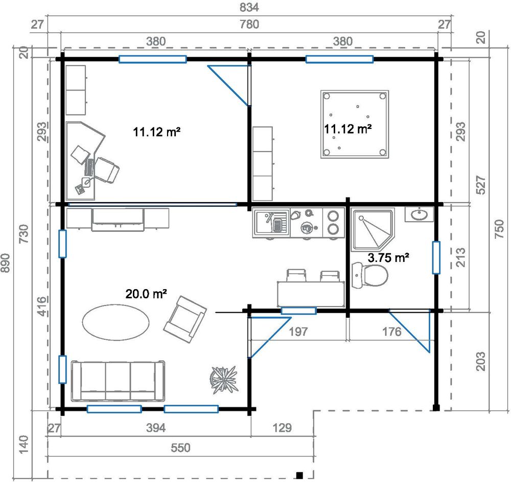 Fritidshus Alexandra - 68 m² Fritidshus Alexandra - 68 m²