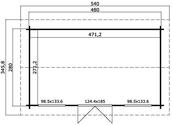 Friggebod Kirsten - 13,5 m�
