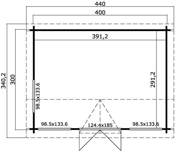 Friggebod Borghild - 12 m² Friggebod Borghild - 12 m²