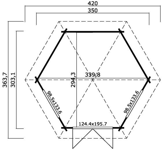 Lusthus Thilda - 10,5 m² Lusthus Thilda - 10,5 m²