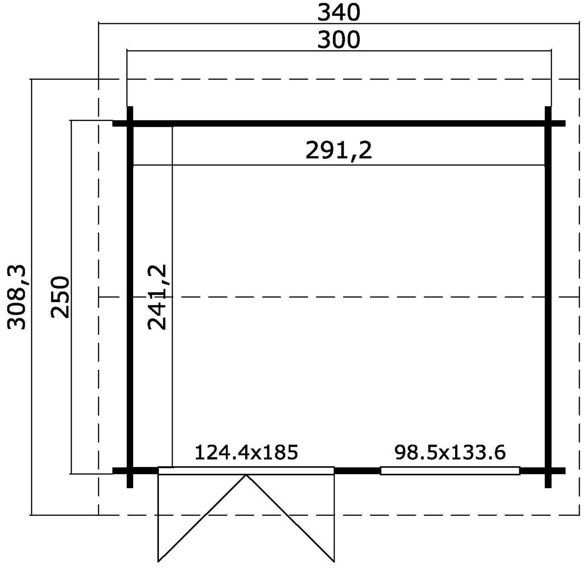 Friggebod Anders A - 7,5 m² Friggebod Anders A - 7,5 m²
