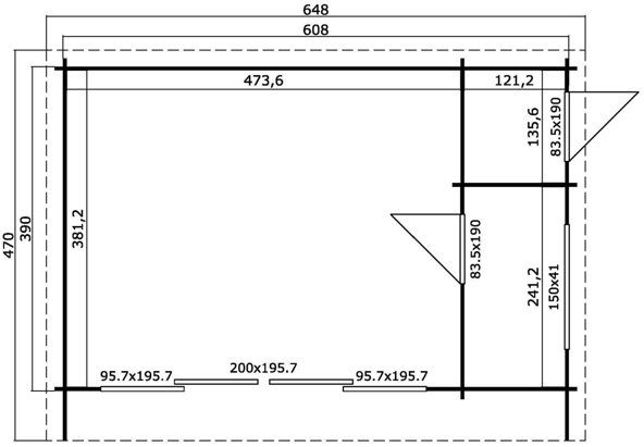Fritidshus Cornelia - 27,5 m² Fritidshus Cornelia - 27,5 m²