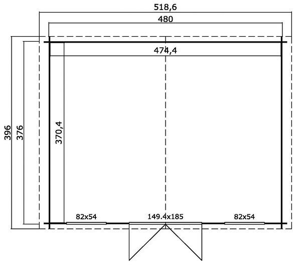 Attefallshus Beatrix - 18 m² Attefallshus Beatrix - 18 m²