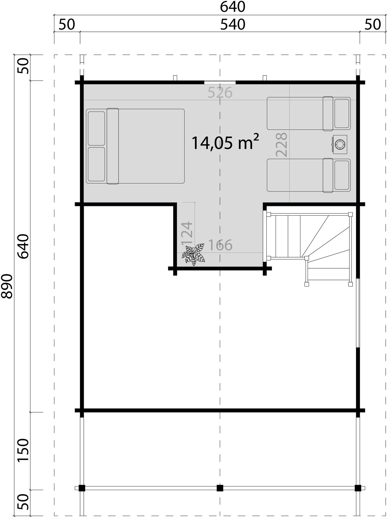 Fritidshus Ingela C - 36,9 m² Fritidshus Ingela C - 36,9 m²