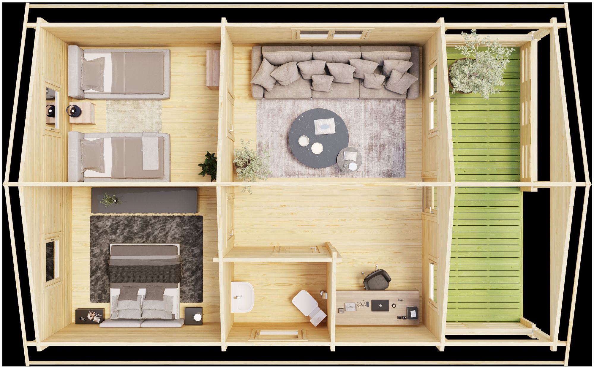 Fritidshus Olafh - 44,3 m² Fritidshus Olafh - 44,3 m²