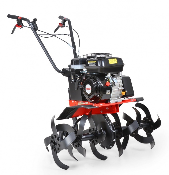 Bensindriven jordfrs med justerbart handtag - 196cc