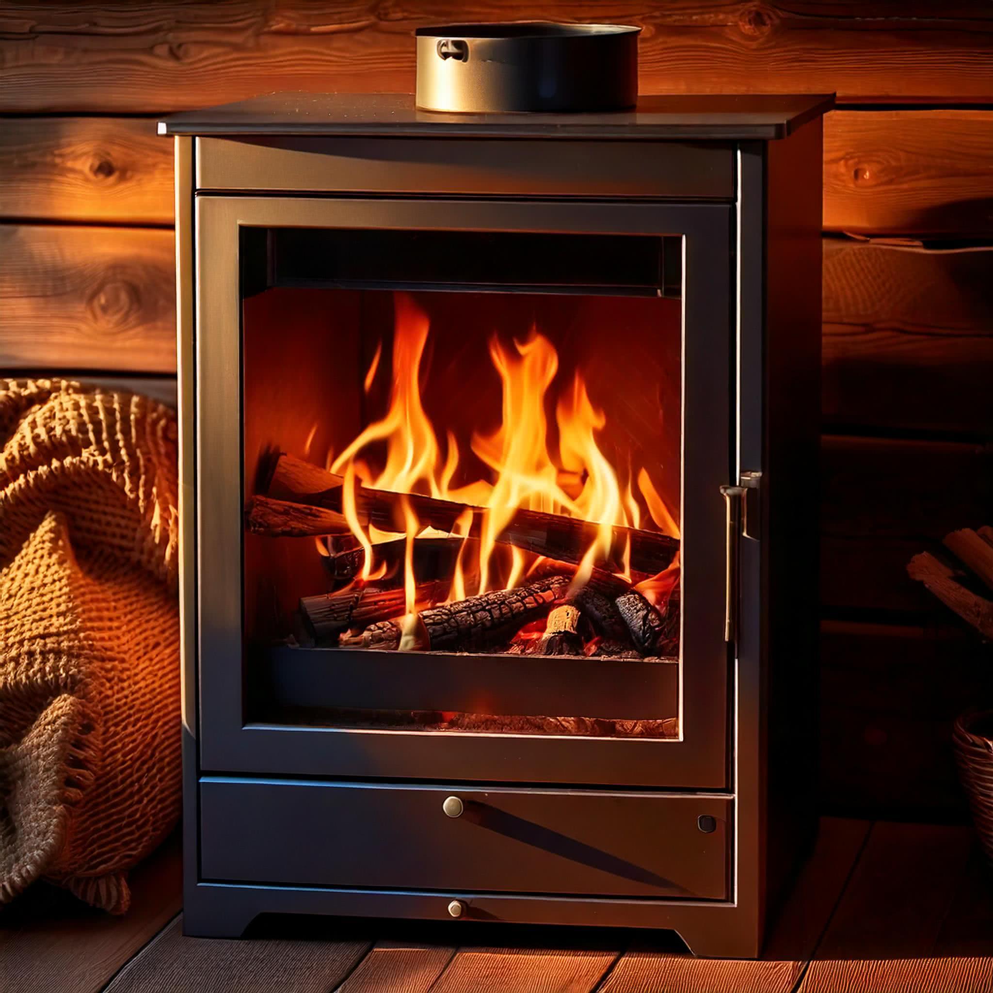 Braskamin 5kW med Modern Design - Lappi