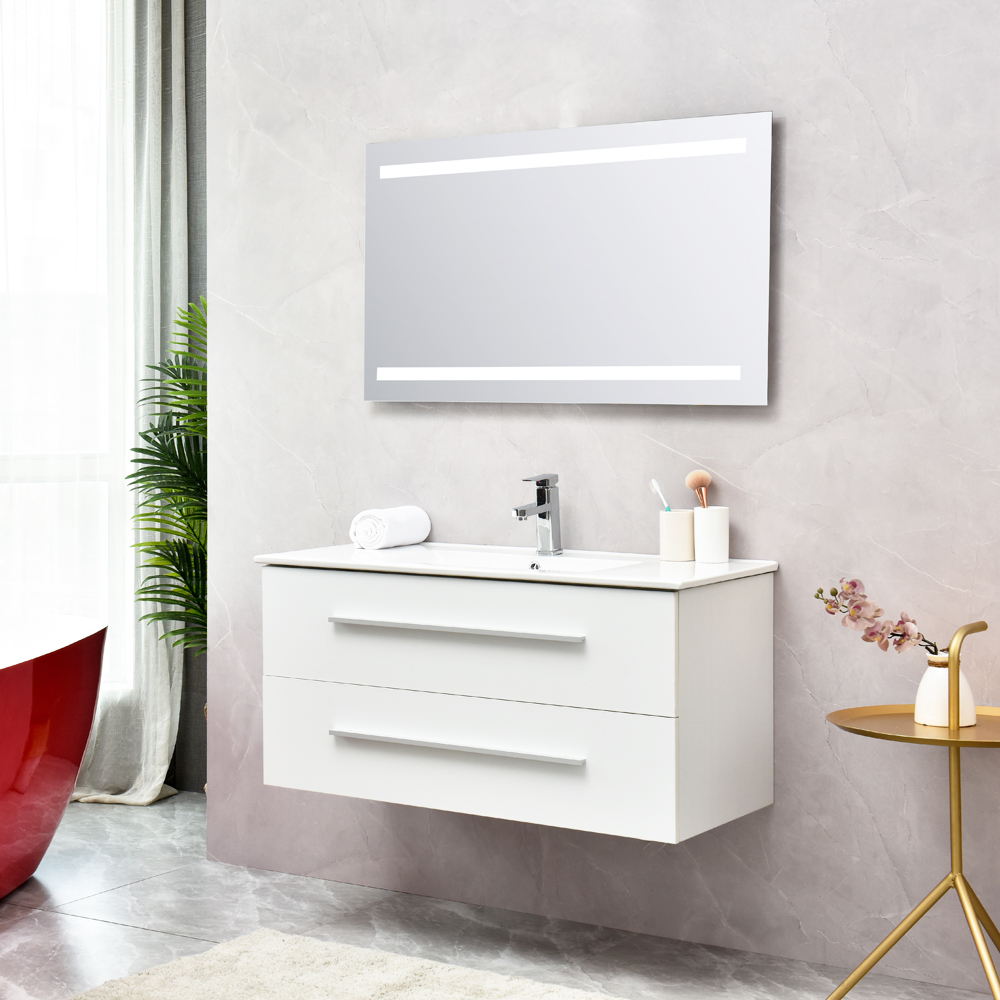 Badrumsmöbler Trend Medium - Vit Badrumsmöbler Trend Medium - Vit