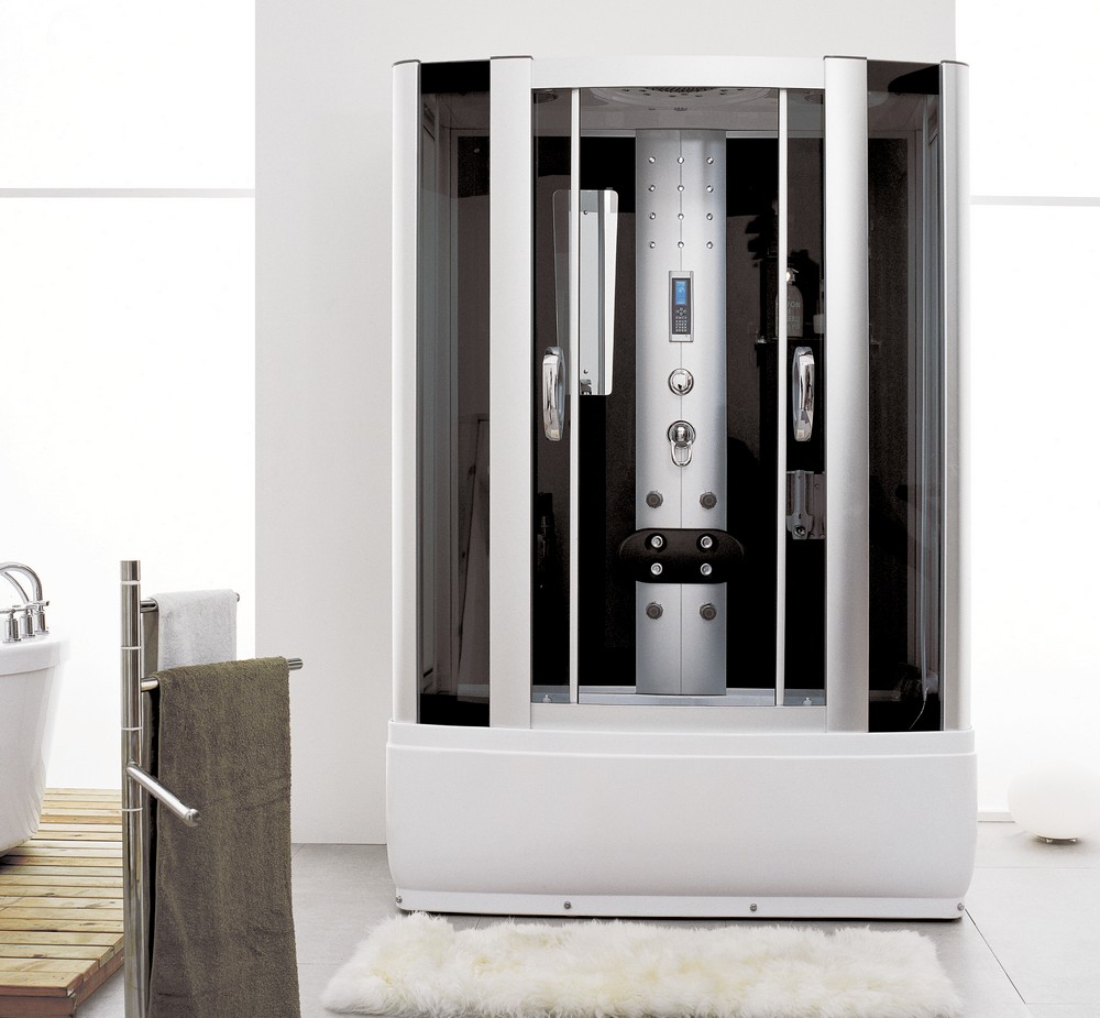 Duschkabin Shirley - Vit/Svart Duschkabin Shirley - Vit/Svart