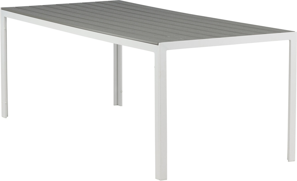 Chania matbord 205 x 90 cm - Gr/Vit