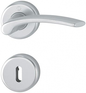 Handtag Hoppe Ibiza aluminium silver F1 Handtag Hoppe Ibiza aluminium silver F1