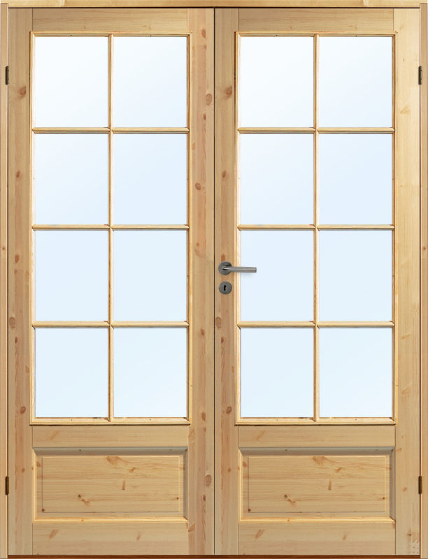 Parinnerdörr Kungsholmen - furu + Handtagskit - Blankt Parinnerdörr Kungsholmen - furu + Handtagskit - Blankt