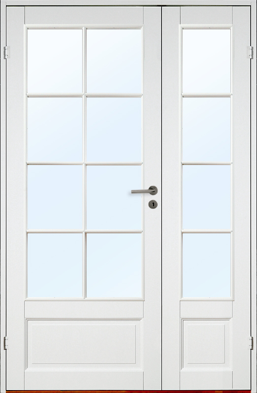 Parinnerdrr kungsholmen - furu + Handtagskit - Blankt