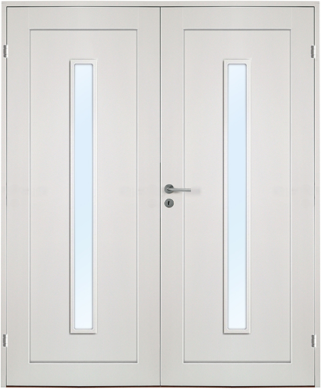 Parinnerdörr Öland - långt klarglas + Handtagskit - Blankt Parinnerdörr Öland - långt klarglas + Handtagskit - Blankt