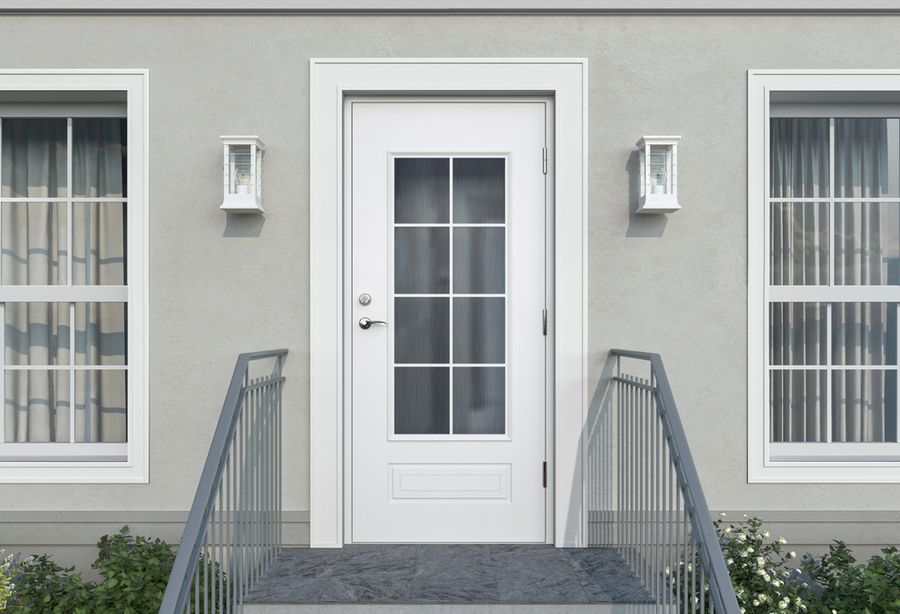 Ytterdörr Beatrice - med glas + Tryckespaket Ytterdörr Beatrice - med glas + Tryckespaket