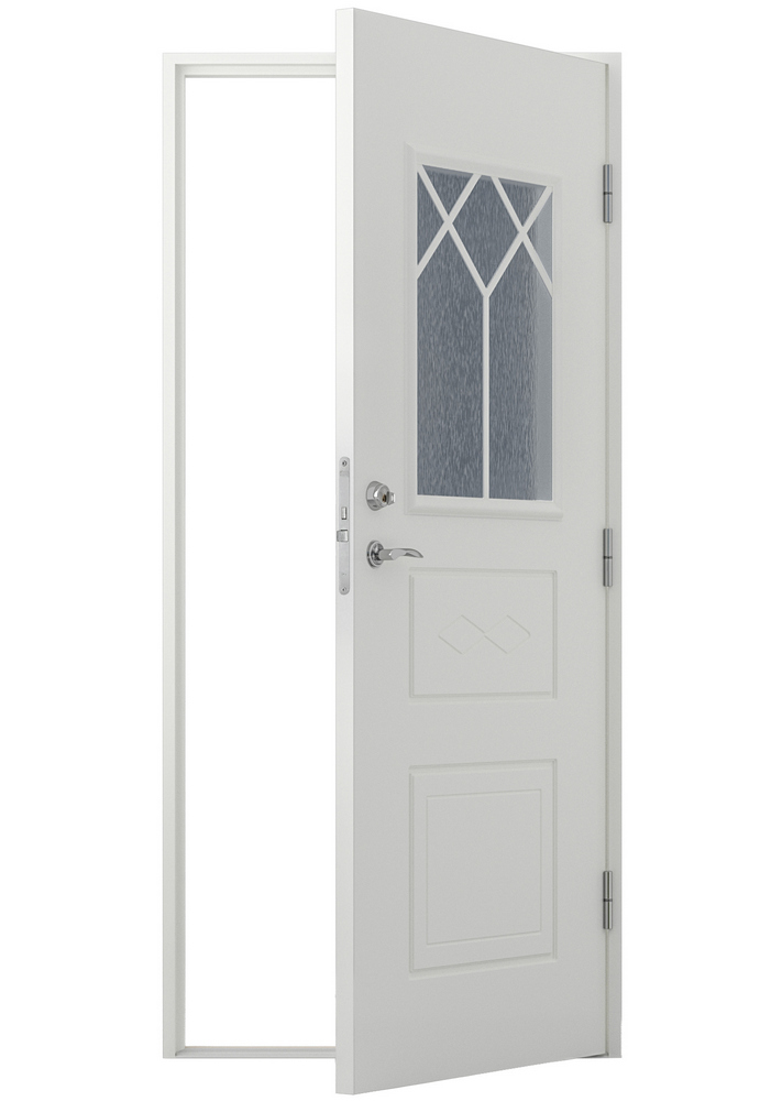 Ytterdörr Mary - med glas + Tryckespaket Ytterdörr Mary - med glas + Tryckespaket