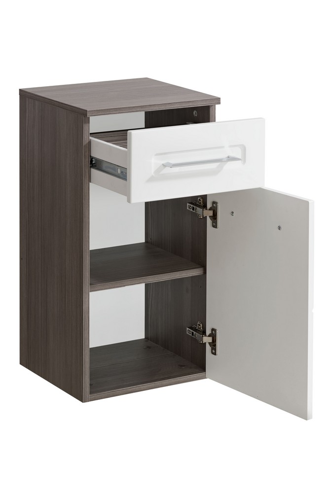 Badrumsskåp Cosmo 35 cm - Tallimitation & Vit Badrumsskåp Cosmo 35 cm - Tallimitation & Vit