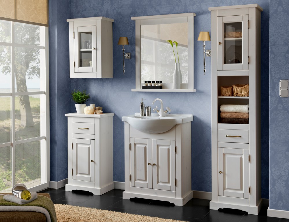 Tvttstllsskp Romantic 65 cm - Vit