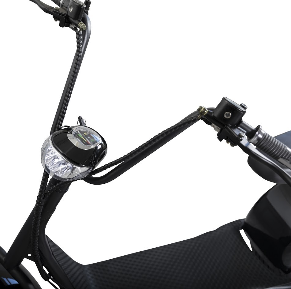 Elscooter Fatbike - 1000W + Reflekterende sele