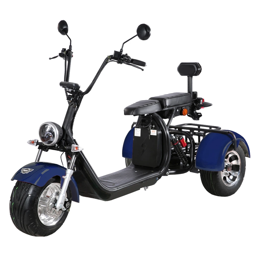 Elscooter Trehjuling - Blå
