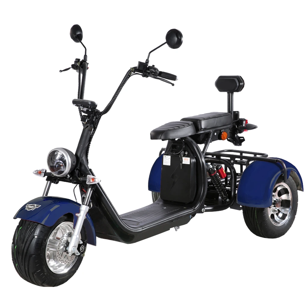 Elscooter Trehjuling - Blå Elscooter Trehjuling - Blå
