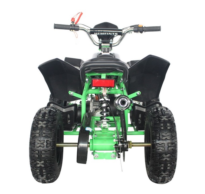 Mini-Fyrhjuling - Grn/svart + Lsktting