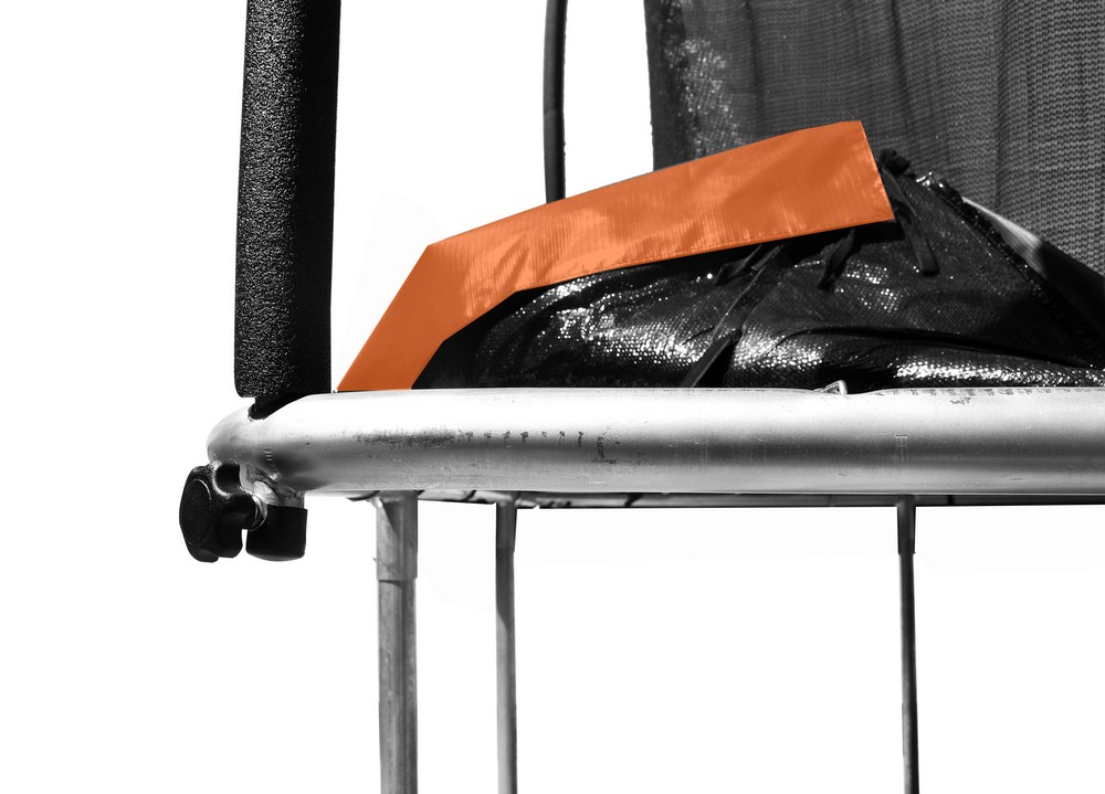 Rektangulr studsmatta med skyddsnt + Stege till studsmatta