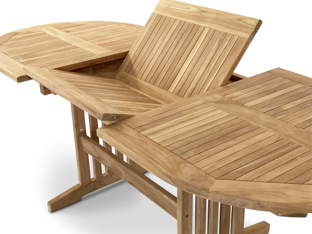 Saltö - ovalt matbord i teak som går att förlänga 150-210 cm Saltö - ovalt matbord i teak som går att förlänga 150-210 cm