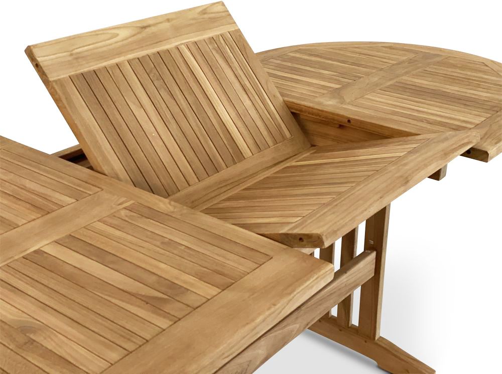 Saltö - ovalt matbord i teak som går att förlänga 150-210 cm Saltö - ovalt matbord i teak som går att förlänga 150-210 cm