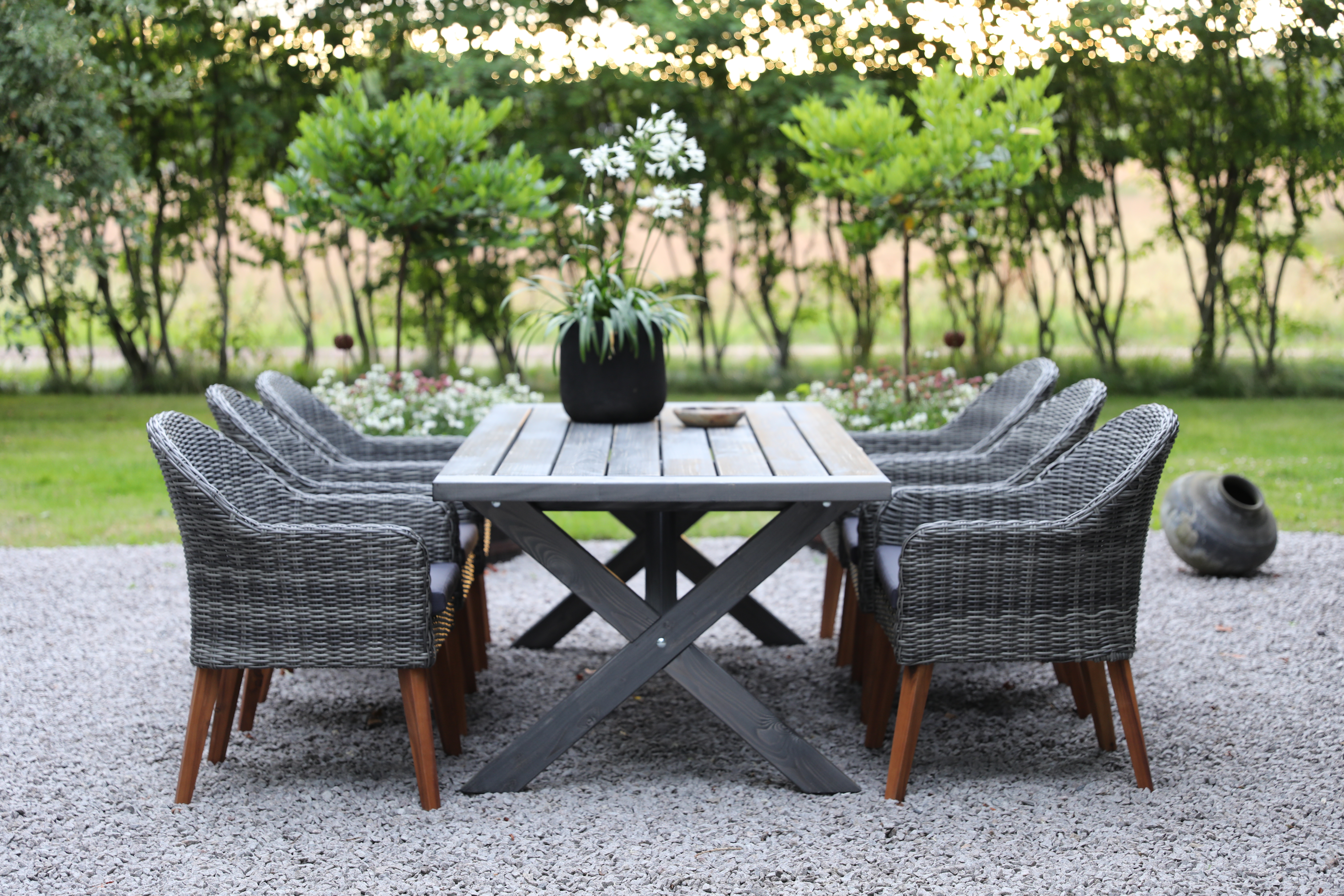 Oxford - Utemöbelgrupp 220 Grå Oxford - Utemöbelgrupp 220 Grå