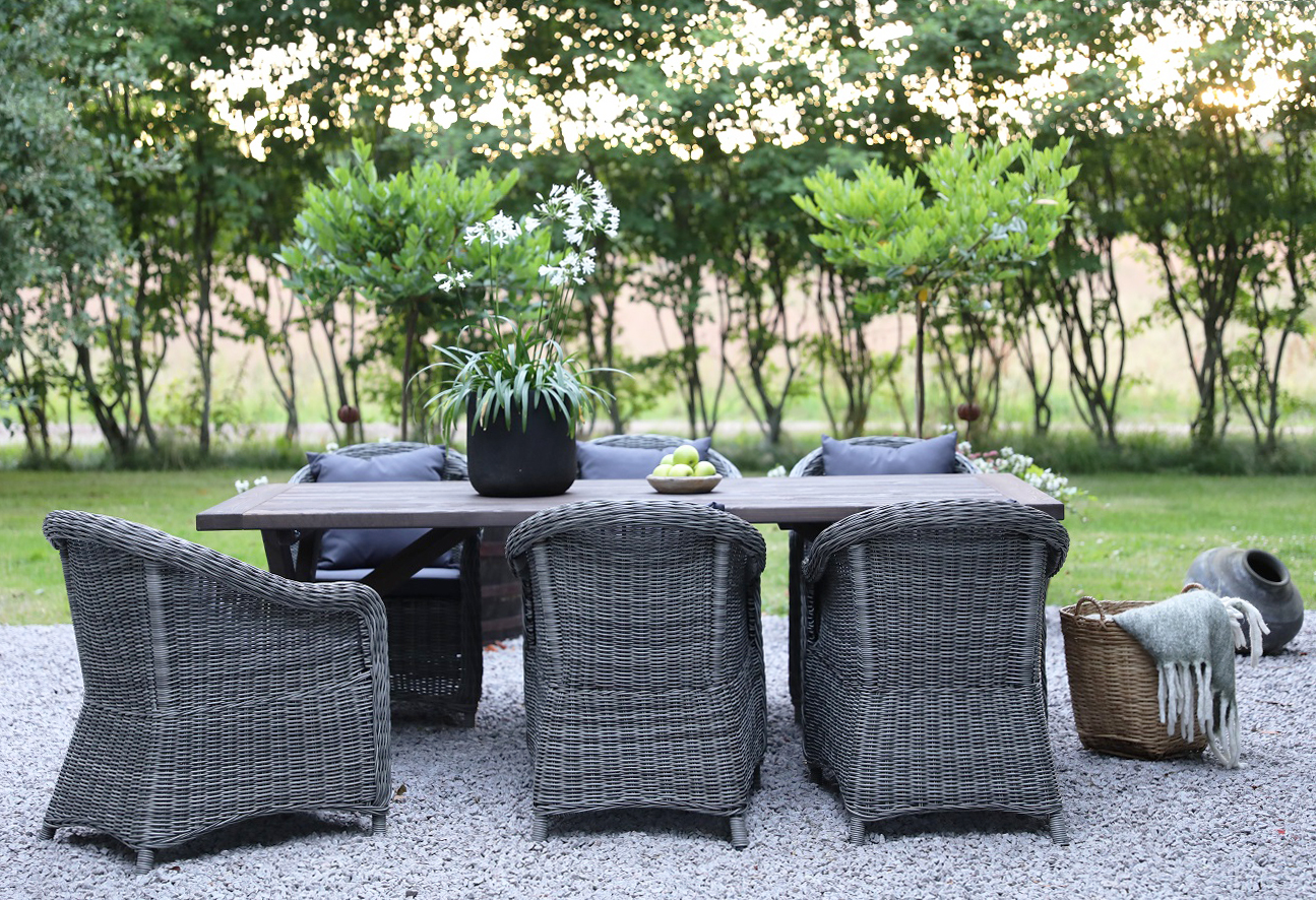 Oxford - Utemöbelgrupp 220 cm Brun/Grå Oxford - Utemöbelgrupp 220 cm Brun/Grå