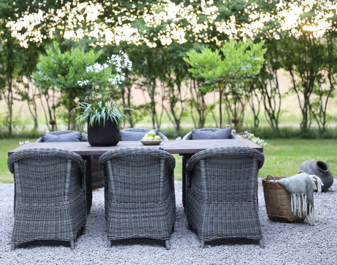 Oxford - Utemöbelgrupp 220 cm Brun/Grå Oxford - Utemöbelgrupp 220 cm Brun/Grå