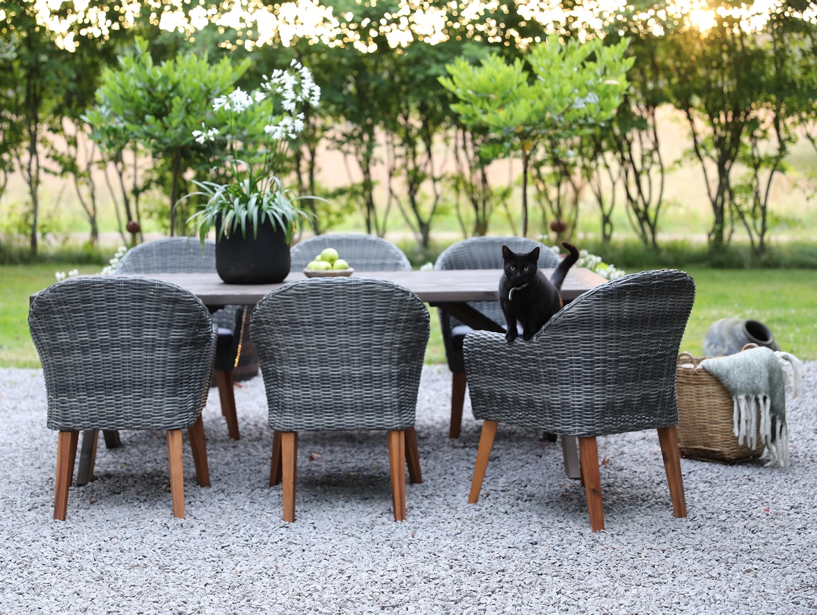 Oxford - Utemöbelgrupp 220 cm Brun/Grå Oxford - Utemöbelgrupp 220 cm Brun/Grå