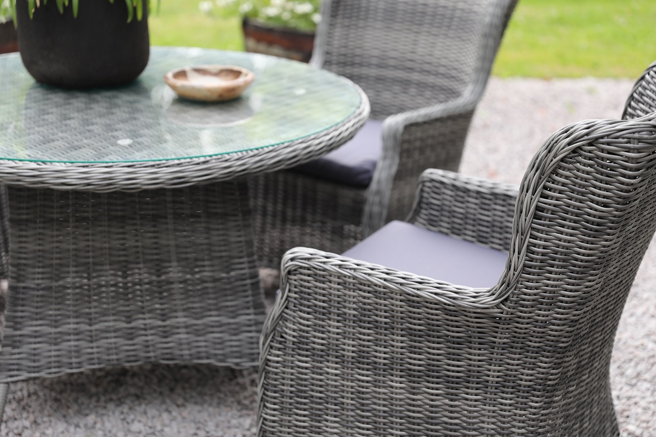 Utemöbler Jacksonville bord i konstrotting - Grå Utemöbler Jacksonville bord i konstrotting - Grå