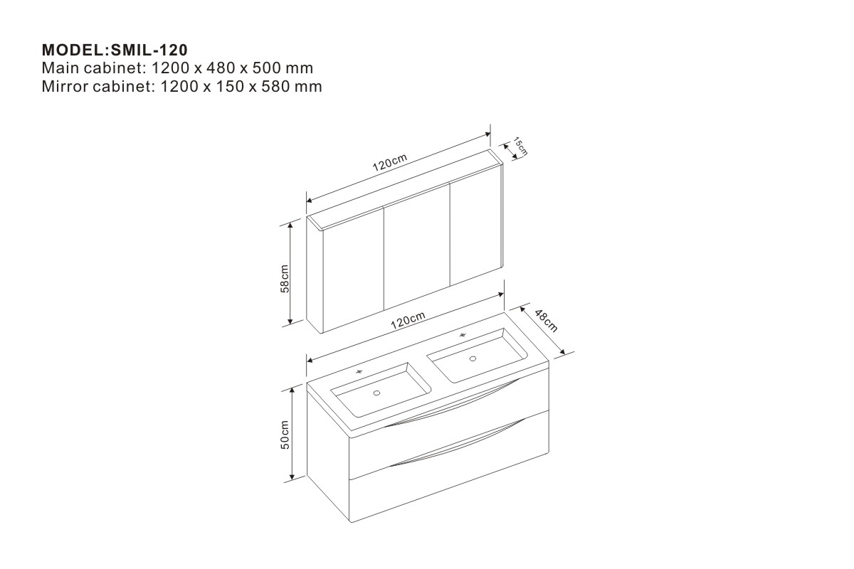 Badrumsmöbler Pair - Vit Badrumsmöbler Pair - Vit