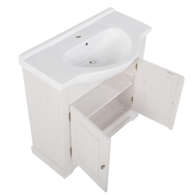 Tvttstllsskp Romantic 65 cm - Vit