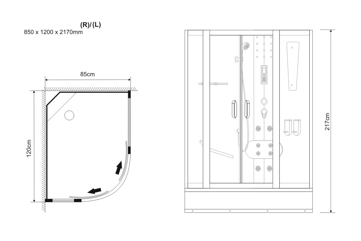 Duschkabin Maureen - Sand Duschkabin Maureen - Sand