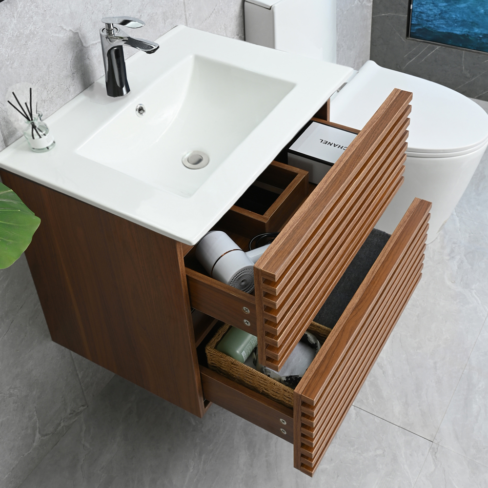 Badrumsmöbler Venedig 60 cm - Mörk trä Badrumsmöbler Venedig 60 cm - Mörk trä