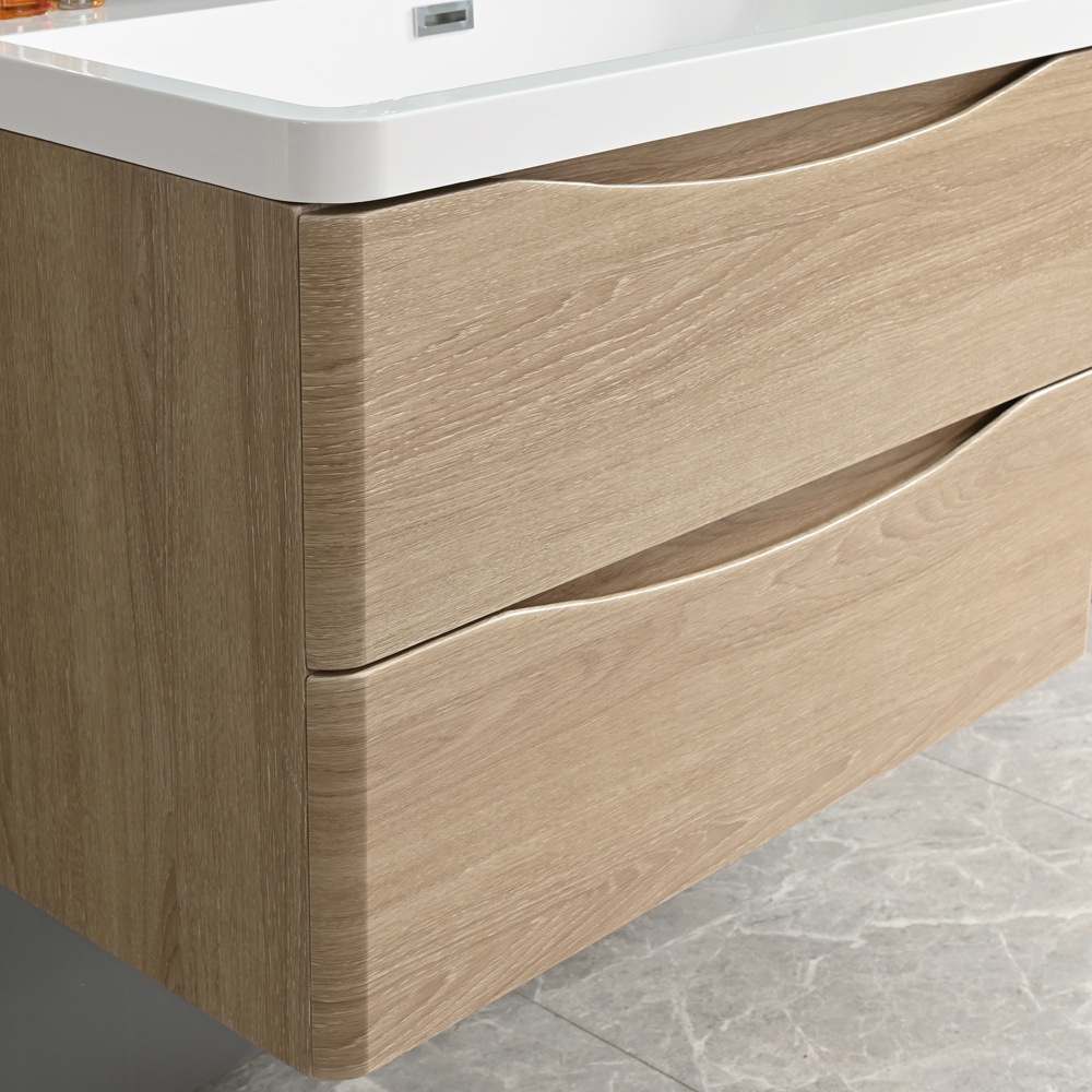 Badrumspaket - Sydney 80 cm | tr imitation | modern och med smart frvaring