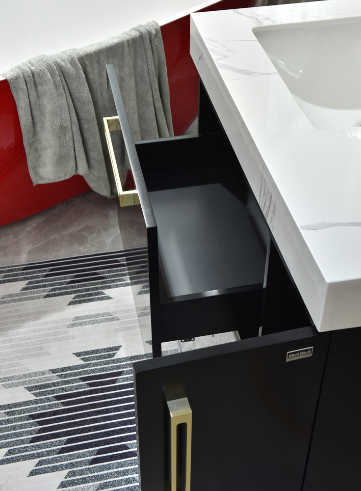 Badezimmermöbel Acapulco - Schwarz & Messing Badezimmermöbel Acapulco - Schwarz & Messing